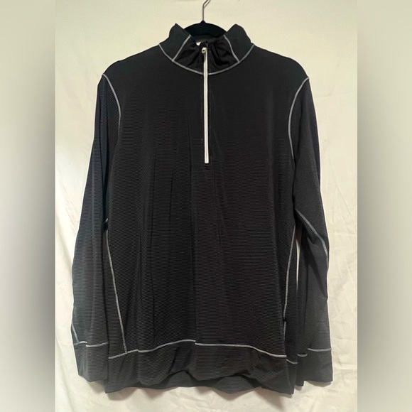 FootJoy Tops - FOOTJOY FJ Performance 1/2 Zip Golf Shirt / Jacket Outdoor Long Sleeve Striped